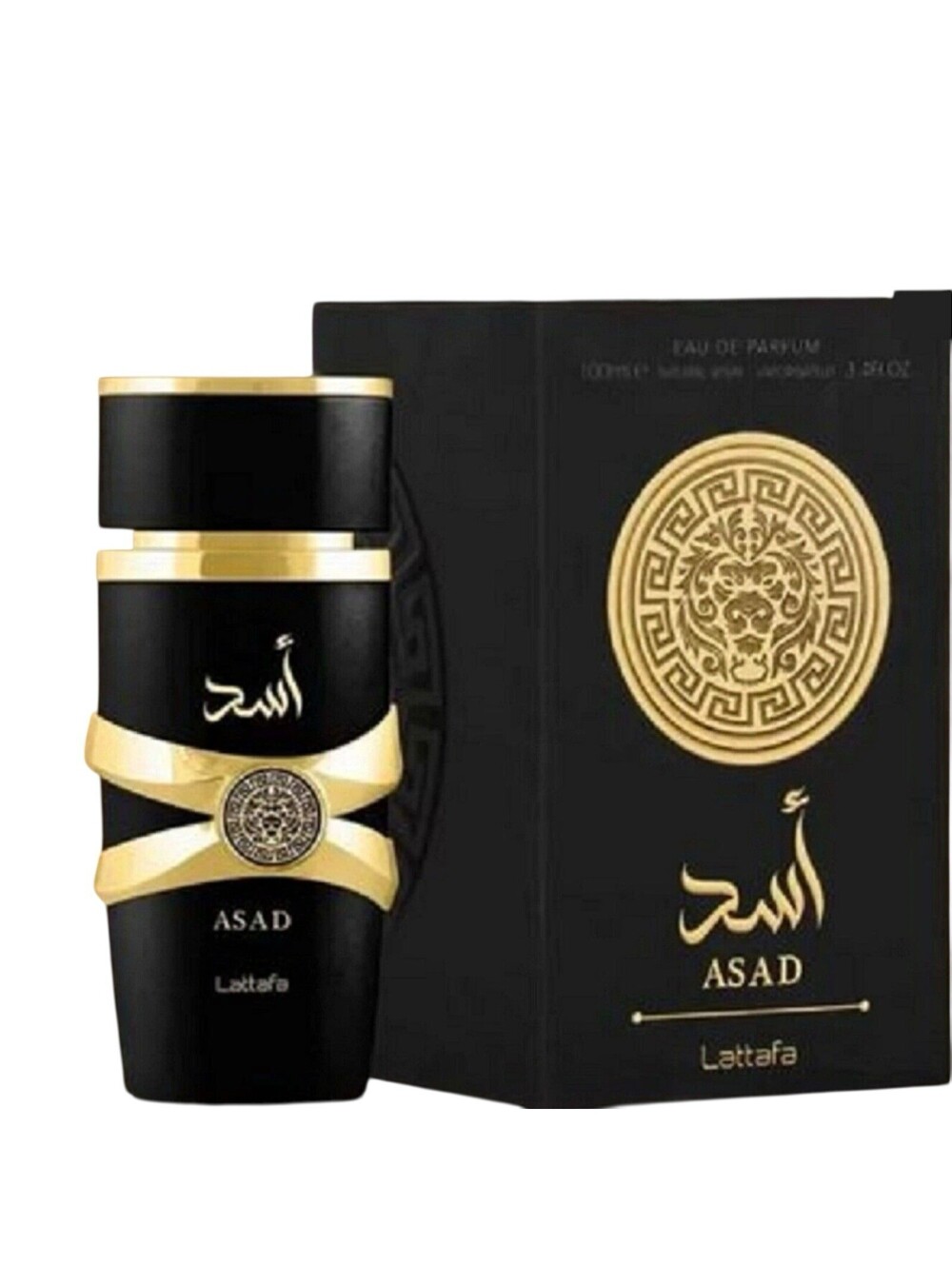Lattafa Perfumes Asad Unisex Eau de Parfum Spray, 3.4 Ounce, New, In Sealed box